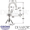 Grohe Concetto Single-Lever Sink Mixer Dimensions
